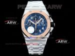 HBF Factory Clone Audemars Piguet Royal Oak Offshore Chronograph Blue Rose Gold Bezel Watch